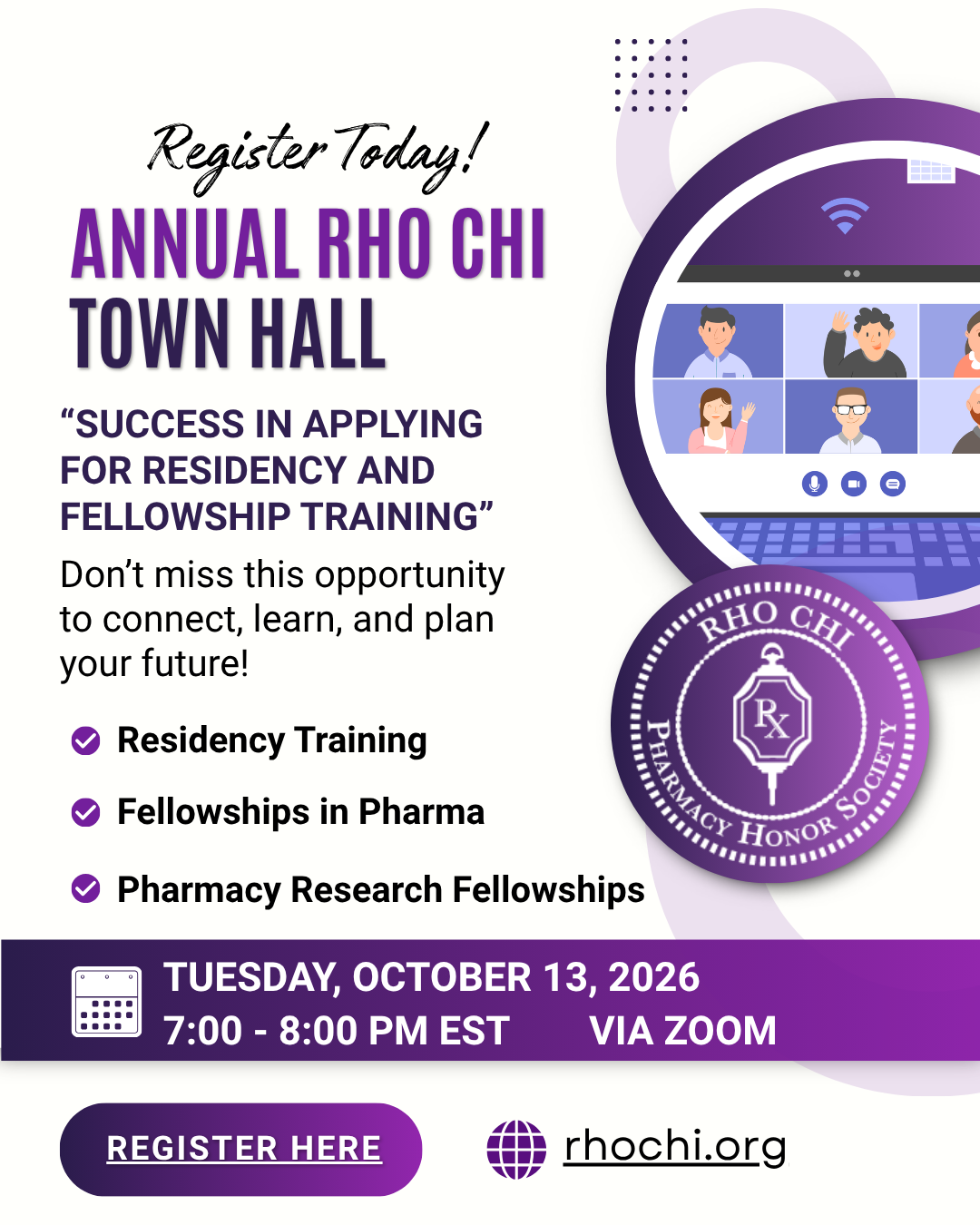 2026 Annual Town Hall: “Success in Applying for Residency and Fellowship Training”